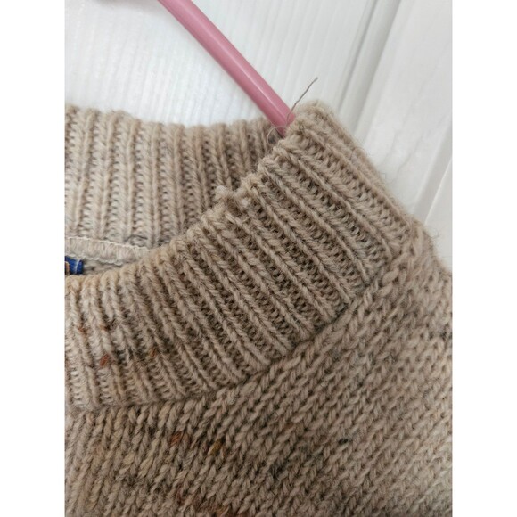 Pendleton woolen mills nordic print crewneck sweater beige L - Picture 3 of 9